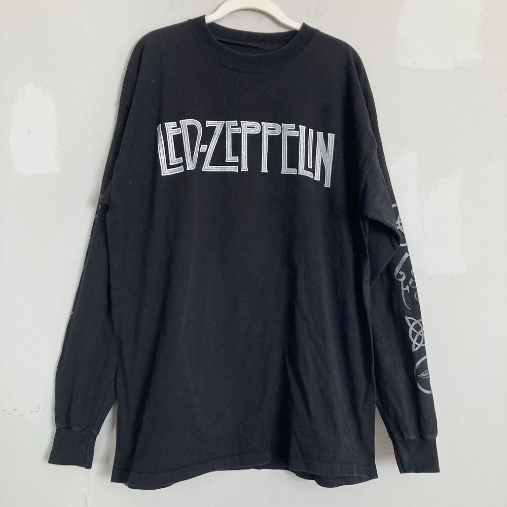 Vintage 90’s Led Zepellin Tshirt Long Sleeve LARGE? No Tag Cotton